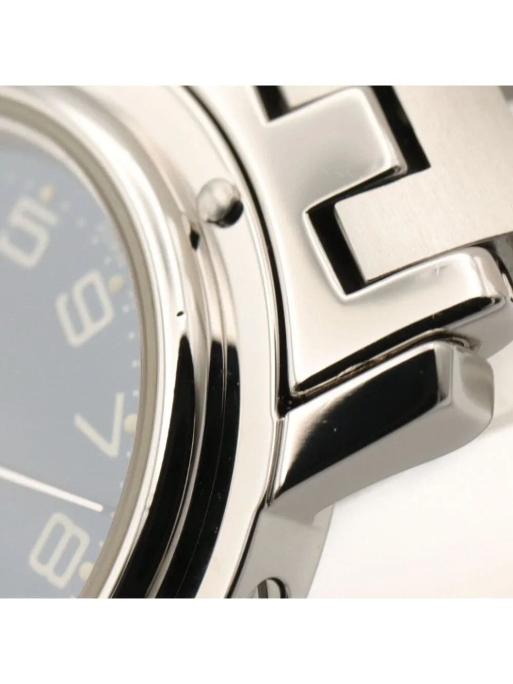 Hermes Watch Clipper Blue Stainless Steel